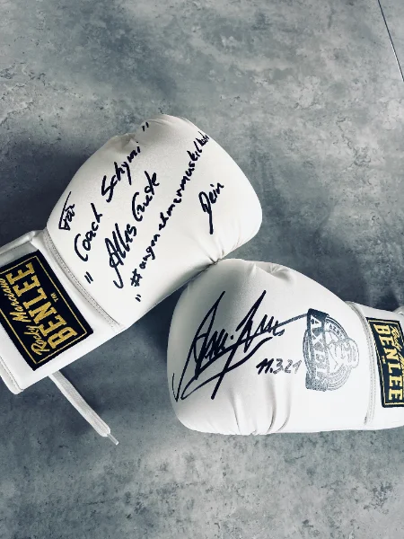 Boxhandschuhe für Coach Schymi von Axel Schulz - POW!
